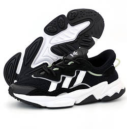 Чоловічі кросівки Adidas Ozweego W Black/White рефлективні 41-45р. Живе фото. топ