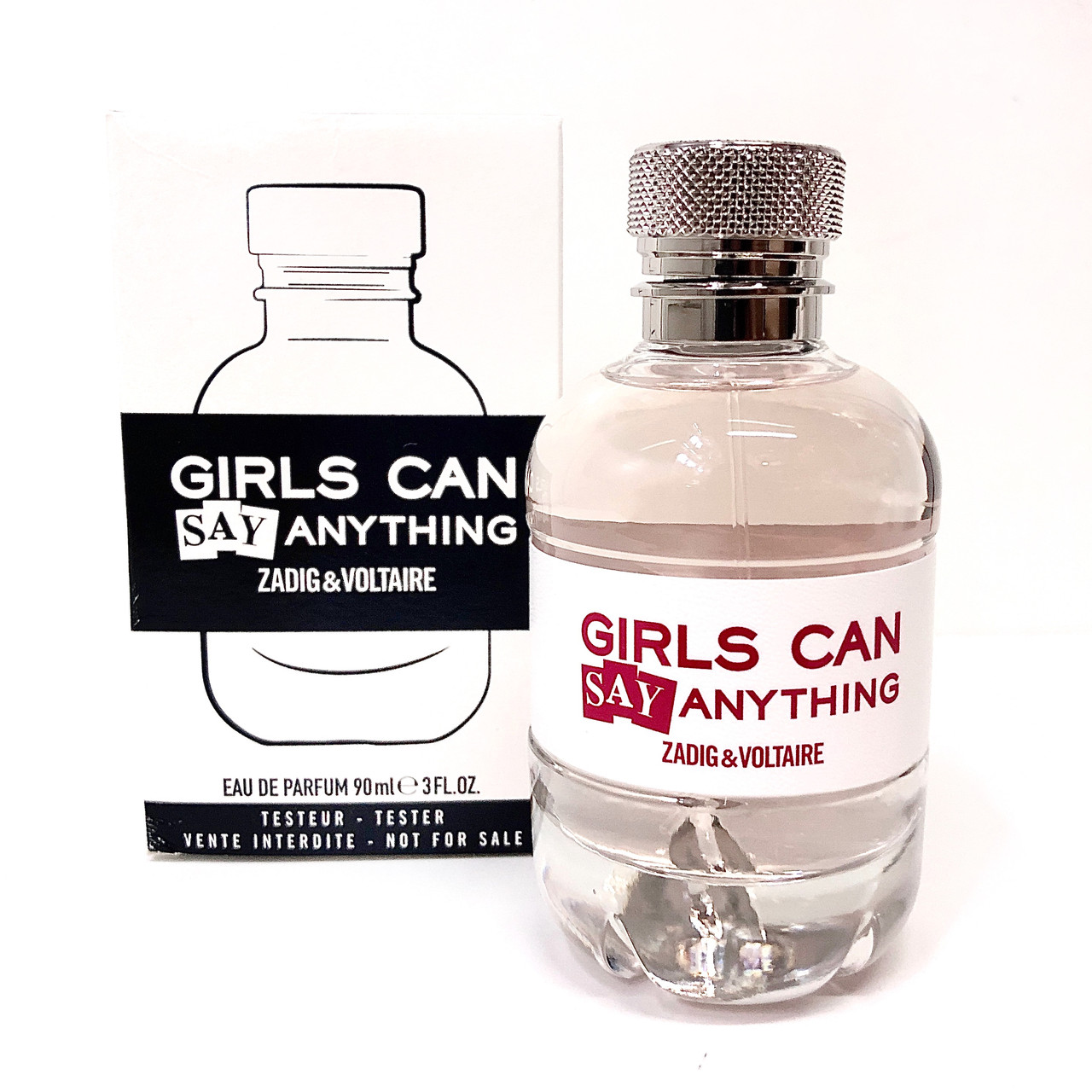 Жіноча парфумована вода Zadig Voltarie Girls Can Say Anything 90ml тестер оригінал, пудровий аромат