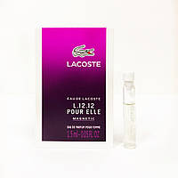 Женская парфюмированая вода Lacoste L.12.12 Pour Elle Magnetic 1,5ml пробник, цветочно-фруктовый аромат