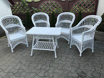 Плетені меблі з лози «Біла»