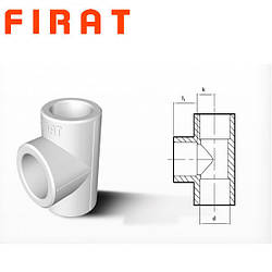 Тройник поліпропиленовий Firat, 20 мм