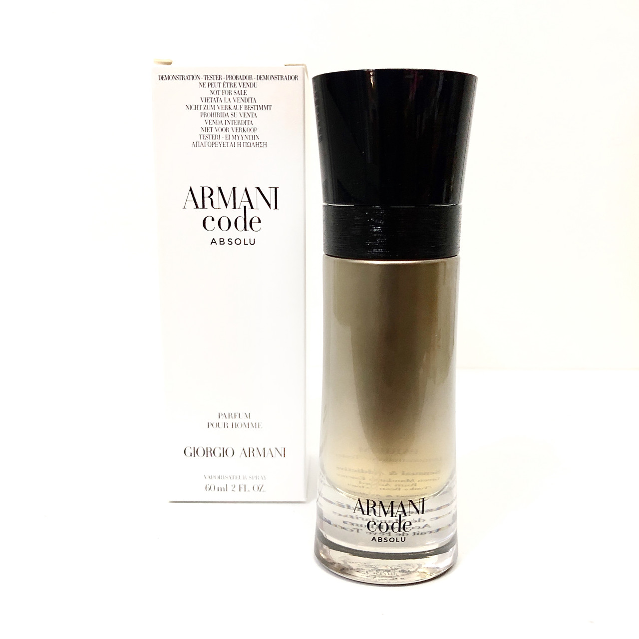 Чоловічі брендові парфуми Giorgio Armani Code Absolu Pour Homme parfum 60ml тестер оригінал, вечірній аромат