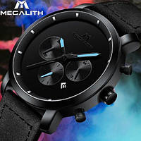 Чоловічі наручні годинники MegaLith Vector Leather