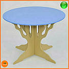 Дитячий блакитний круглий столик "Дерево" ТМ "МАСЯ", фото 2