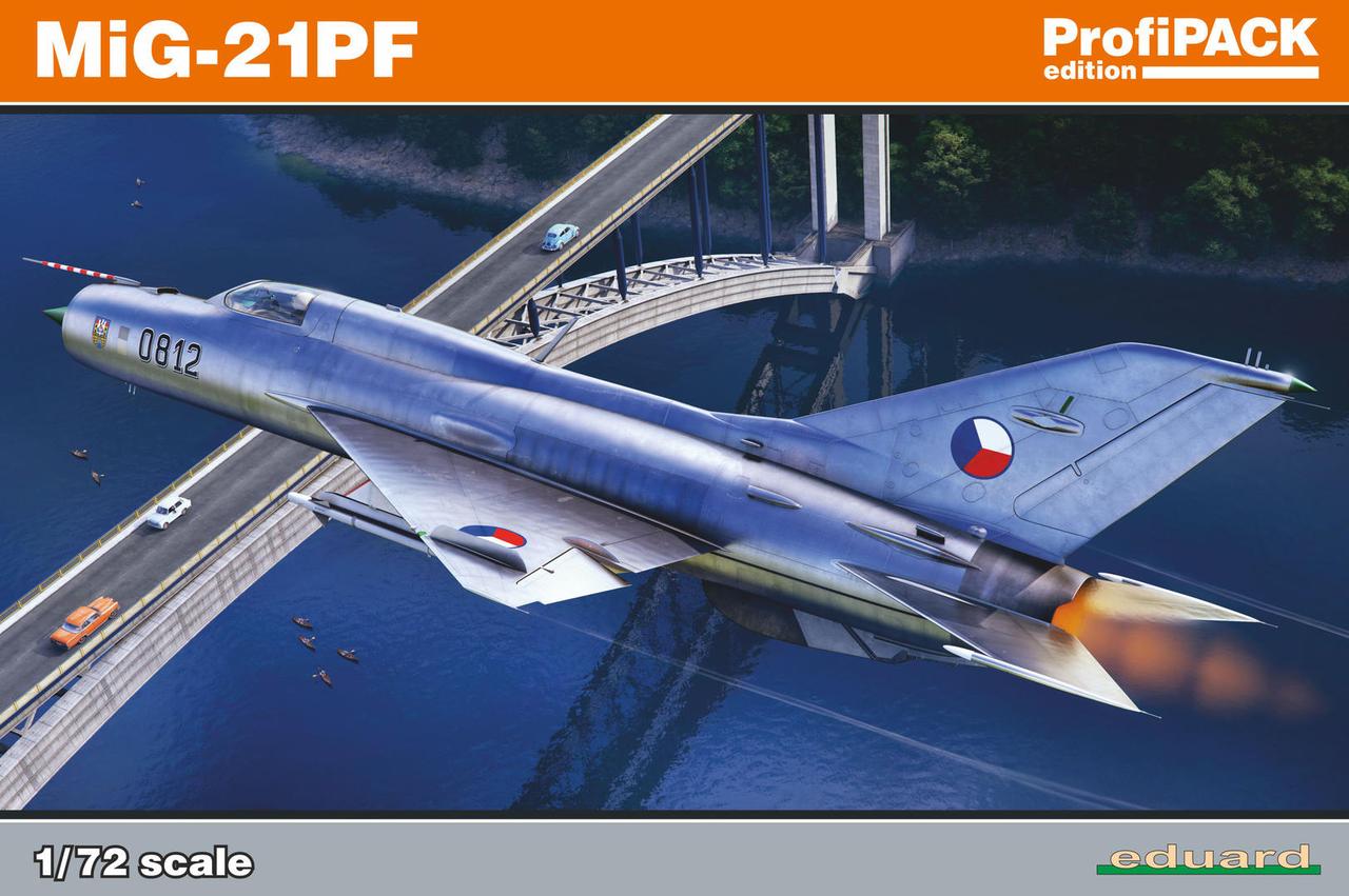 Міг-21ПФ. Збірна модель радянського літака в масштабі 1/72. EDUARD 70143