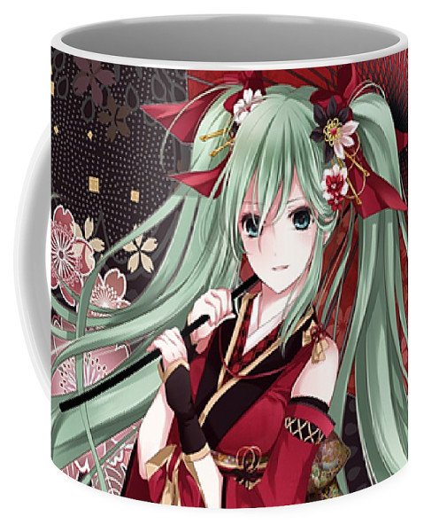 Кухоль Вокалоїди Vocaloid Хацуне Міку Hatsune Miku японський фон VC 02.06, фото 1