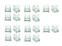 Накаблучники для бальних танців Contour 10 пар.Розмір набійки!3 на13 мм