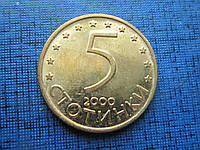 Монета 5 стотинок Болгарія 2000