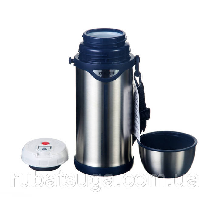 Термос Zojirushi SJ-TE08XA 0.8 L, срібло (з ремінцем), фото 1