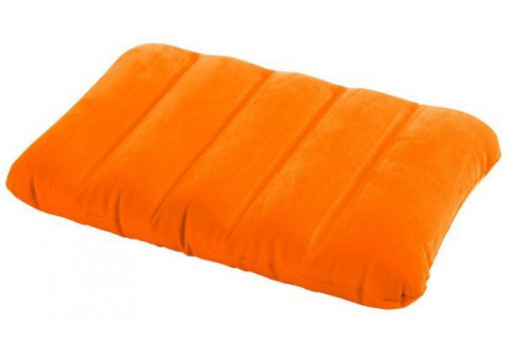 Подушка надувна Intex Pillow оранж 43х28х9 см, фото 1