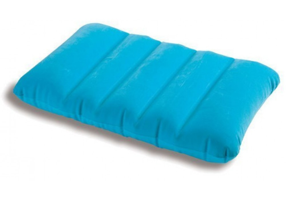 Подушка надувна Intex Pillow блакитна 43х28х9 см