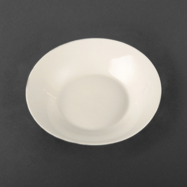 Тарілка супова фарфорова з бортом Helios Extra white 300 мл (A7008)