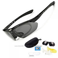 Тактичні поляризаційні окуляри з 3 лінзами і захистом UV400