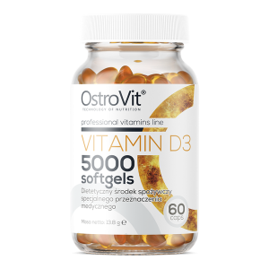 Vitamin D3 5000 IU OstroVit 60 капсул, фото 1