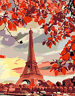 Набір-стандарт, картина за номерами, "Ейфелева вежа" 35х45 см, ROSA START
