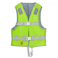 РЯТУВАЛЬНИЙ ЖИЛЕТ YW1218 РОЗМІР XL EPE ПІНА І 420D ПОЛІЕСТЕР, ЗЕЛЕНА, фото 2