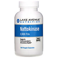 Наттокиназа 2000 FU 180 капс разжижение крови растворение тромбов Lake Avenue Nutrition USA