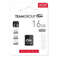 Флешка USB 16Gb Team C12G, Black (TC12G16GB01) Shorty series