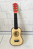 Гітара дитяча дерев'яна Natural арт. 1370, фото 2