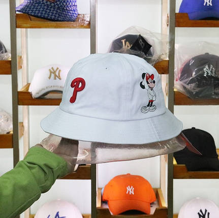 Панама Капелюх NY New York Yankees (819-Йорк Янкіз) LA Мікі білий 56-58 розмір, фото 3