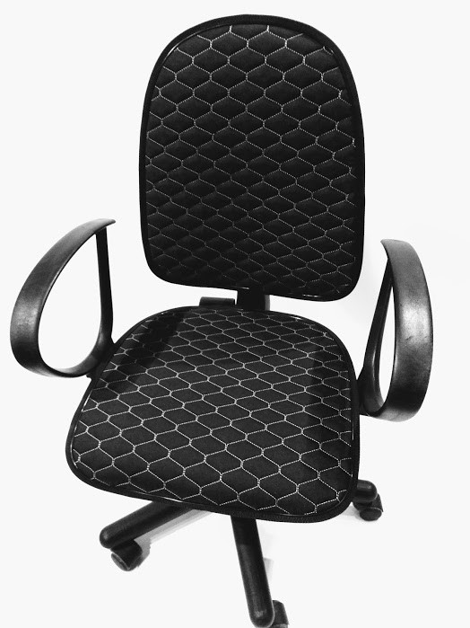 Чохол на офісне крісло чорний тканина