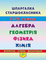 Шпаргалка старшокласника: Алгебра Геометрія Фізика Хімія