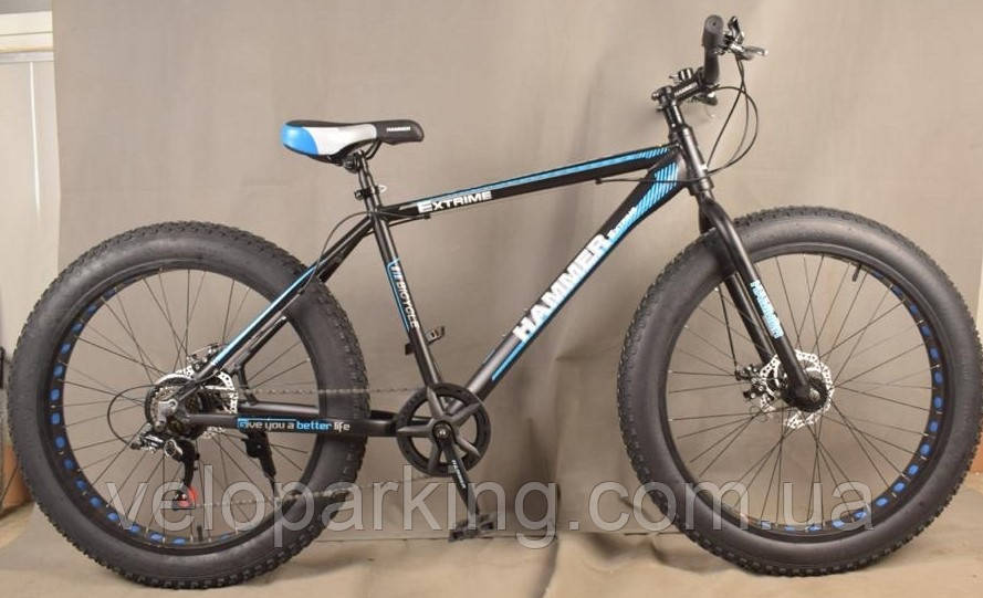 Позашляховик алюмінієвий фетбайк Mbike Hummer 26/4.0 XL Alloy (fatbike) велосипед 2024 New