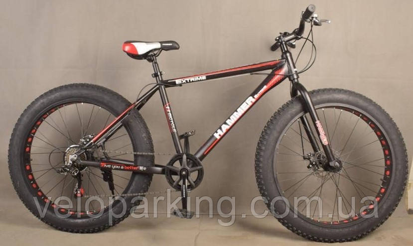 Позашляховик алюмінієвий фетбайк Mbike Hummer 26/4.0 XL Alloy (fatbike) велосипед 2024 New