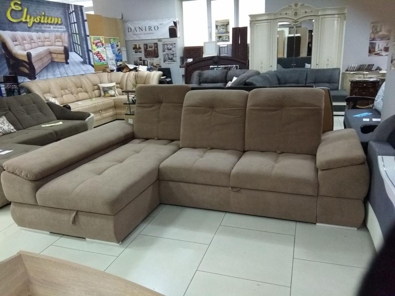 Диван кутовий Лондон (Денвер) коричневий