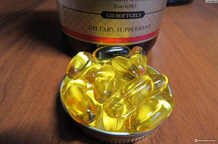 Омега-3 (Риб'ячий жир) Solgar Omega 3 Fish Oil Concentrate 120 капсул, фото 2