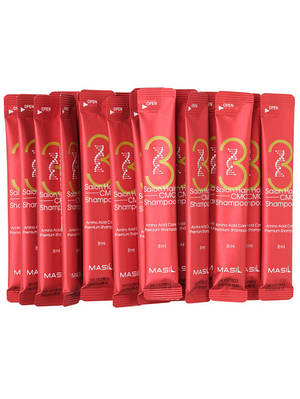 Відновлювальний професійний шампунь із керамідами Masil 3 Salon Hair CMC Shampoo саше 8 мл