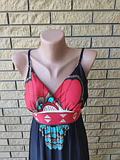 Сарафан довгий, у підлогу ONE SHE, тканина олія, фото 2