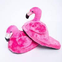 Домашние тапки фламинго розовые (р.38-41) krd0135