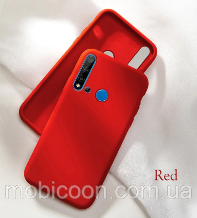 Чохол Silicone case для Huawei Y6p червоний (хуавей ю6п), фото 1