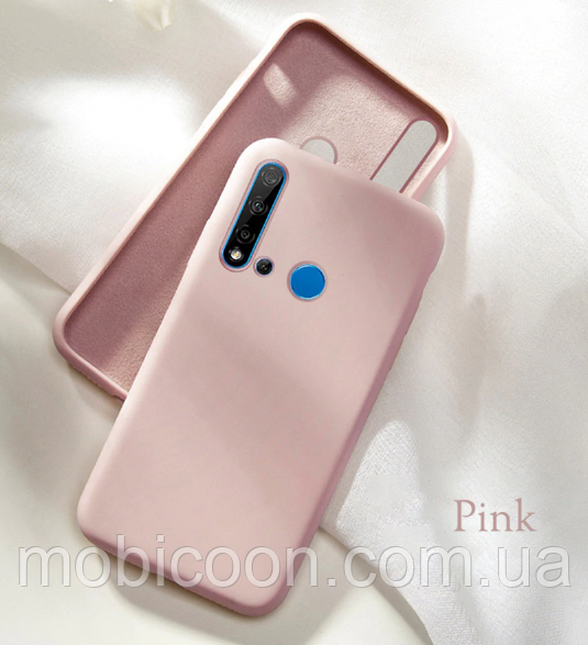 Чохол Silicone case для Huawei Y6p рожевий (хуавей ю6п), фото 1