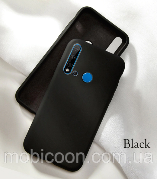 Чохол Silicone case для Huawei Y6p чорний (хуавів ю6п), фото 1