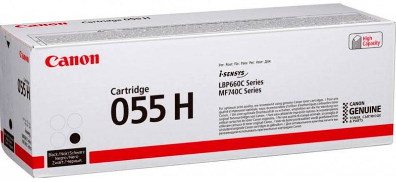 Картридж Canon 055H black для LBP663Cdw/ LBP664Cx/ MF742Cdw/ MF744Cdw ...