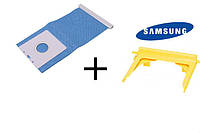 Пылесборник(мешок) для пылесоса Samsung DJ69-00420A тканевый белый 109*99 мм  +рамка
