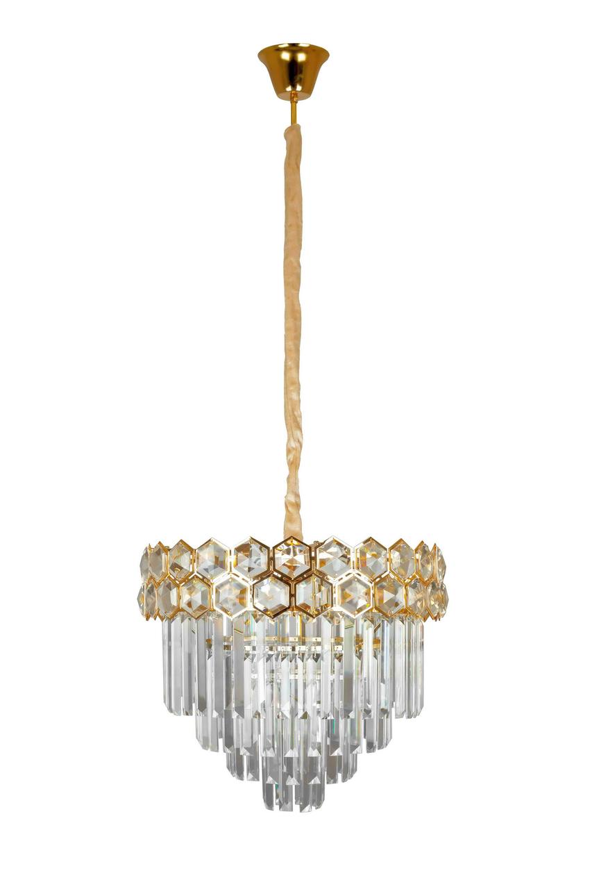 Люстра з кришталем в золототі Levistella 756PR1005-5+1 GD