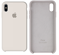 Чехол Silicone Case для iPhone X, Xs белый (айфон икс, икс ес)