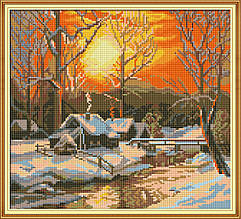 Набір алмазной мозаїки NKF Зимовий ранок F0083