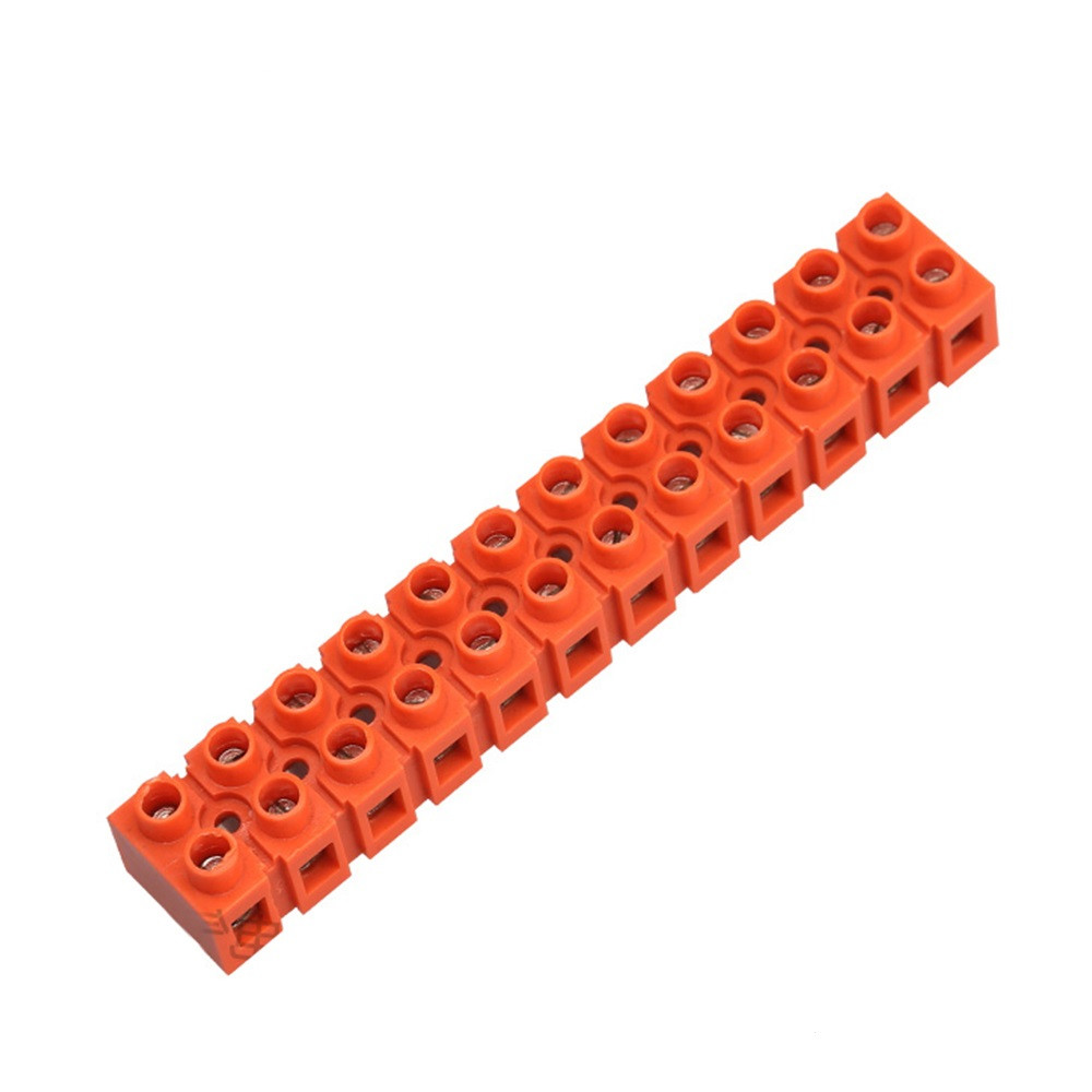 Клемна гвинтова колодка PP 40mm2, 100A помаранчева