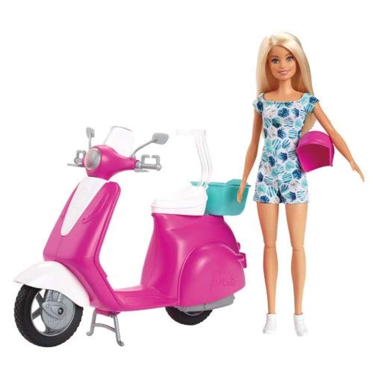 Лялька Барбі і скутер для подорожей Barbie Doll & Scooter, фото 1