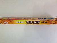 GR Cold Rain Золотой дождь Ароматические угольные палочки Благовония Шестигранник Индия