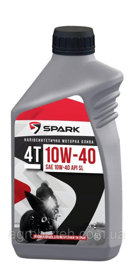 Напівсинтетична моторна олива SPARK 4T 10W-40 API SL