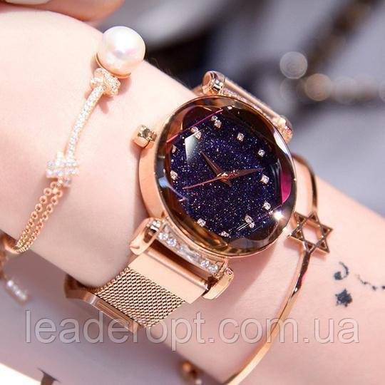 [ОПТ] Жіночі наручні годинники Starry Sky watch (золото)