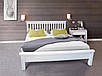 Ліжко двоспальне дерев'яне Сідней 160-200 см (біле), фото 2