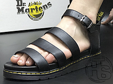 Жіночі сандалії Dr. Martens Blaire Hydro Leather Gladiator Sandals Black 24235001, фото 3