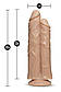Подвійний фалоїмітатор DR. SKIN DR. DOUBLE STUFFED FLESH, 27х8 см., фото 4