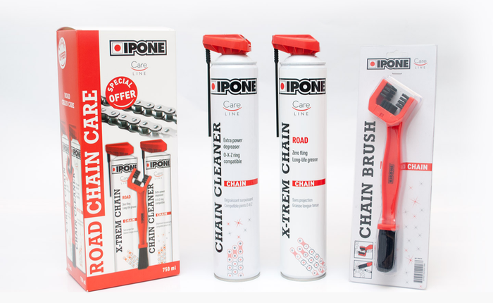 Купить IPONE ROAD CHAIN CARE Набор для ухода за цепями 750ml х2 + щетка ...